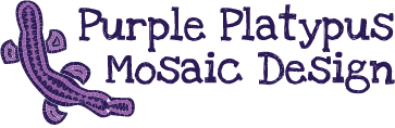 Purple Platypus Mosaic Design